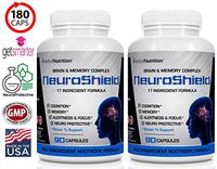#1 Rated NeuroShield, Brain Memory Supplement, Multi-Ingredient Formula, Helps Protect The Brain, Prevent Age Related Decline, Improves Cognition and Focus, One 90 Count Bottle, Free Shipping