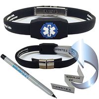 MESSENGER Medical ID Bracelet - Black