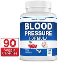 Longevity Blood Pressure Formula [90 Capsules] - with 12+ Natural Herbs. Best Blood Pressure Supplement