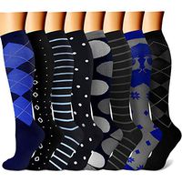 CHARMKING Compression Socks 15-20 mmHg is BEST Graduated Athletic & Medical for Men & Women Running, Travel, Nurses, Pregnant - Boost Performance Blood Circulation & Recovery(Large/X-Large,Assorted 6)