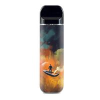 IT'S A SKIN Decal Vinyl Wrap for Smok Novo Pod System Vape Sticker Sleeve/Orange red Blue Galaxy Boat