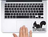 Team Squirrel Supernatural Printed Trackpad Clear Vinyl Decal Sticker Compatible with Apple MacBook Pro Air 11" 12" 13" 15" All Years Laptop Keyboard (13" MacBook Air)