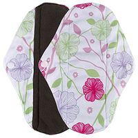 Reusable Bamboo Cloth Menstrual Pad, Washable Menstrual Panty Pad,Mama Sanitary Towel Pad,Light Incontinence Pads,Absorbent Cloth Sanitary Pad (Nighttime Use)