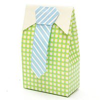 bromrefulgenc Candy Boxes,Candy Container hodler for Wedding Bridal Birthday Party Decors,5Pcs Striped Tie Bow Wedding Baby Shower Party Candy Gift Box Favors Bag - Stripe Tie