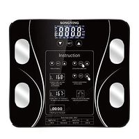 Luckya Weighing Scale High Precision Bathroom Scales, Smart Body Scale Digital Human Weighing Scale, 180Kg/400Lb Black