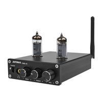 AIYIMA 6J4 Tube Amp Amplificador,Bluetooth 4.2 TPA3116D2 Power Digital Home Audio Amplifiers 50Wx2 HiFi Stereo Vacuum Tube Amplifier with Treble Bass Adjustment (6J4-Black)