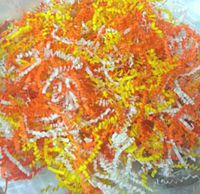 4oz Bag U Choose Size Yellow Orange & White Gift Basket Shred Crinkle Paper Filler nfLG -1637