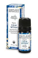 Living Flower Essences Simplers Botanicals, Calm Within, 0.16 Fluid Ounce