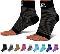SB SOX Compression Foot Sleeves for Men & Women - BEST Plantar Fasciitis Socks for Plantar Fasciitis Pain Relief, Heel Pain, and Treatment for Everyday Use with Arch Support (Black, Small)