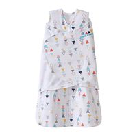 Halo SleepSack Swaddle, 100% Cotton, Triangle Neutral, Multi, Small