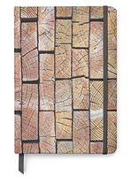 Wood Themed Designs UV Printed on PU Leather A5 Bullet Dotted Journal Notebook