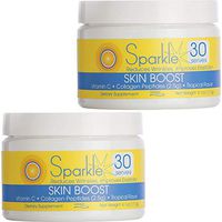 Sparkle Skin Boost (Tropical Coconut Pineapple) [2-Pack of 30-Serves] Verisol Collagen Peptides Protein Powder Vitamin C Supplement Drink