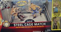 Mattel WWE Wrestling Exclusive Ring Steel Cage Match Includes John Cena The Miz Action Figures