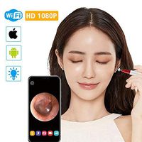 HXHH Multifunctional WiFi Ear Endoscope, 1080P High-Definition Visual Ear Spoon, Earwax Cleaning Tool, Suitable for Ear Canal/Oral/Hair,White
