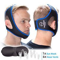 Anti Snoring Chin Strap for CPAP Users | Complete Snoring Solution with Snore Strap, Nose Vents & Sleep Mask | Stop Snoring Tonight with Anti Snoring Devices