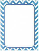 Blue Chevron Stationery Printer Paper 26 Sheets