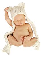 Pinbo Newborn Baby Photography Prop Crochet Knitted Fringe Hat