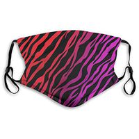 Mouth Masks for Dust Protection Face Mask Washable Earloop Mask Activated Carbon Filter Stripe Abstract