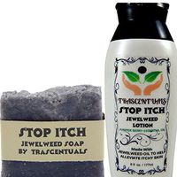 Stop Itch Combo Pack Jewelweed Lotion and Soap For Natural Itch Relief From Insect Bites Poison Ivy or Dry Skin Made With Juniper Berry Essential Oil