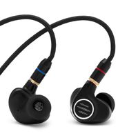 Linsoul BGVP DMS 6BA+1DD Hybrid Driver HiFi Audiophile in-Ear Earphone with Detachable MMCX Cable (Black)