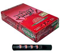 Herb Airtight Tube Pocket Protector with Juicy Jay's Raspberry 1.25 Flavored Hemp Rolling Papers 24 Count Box DC Crafts Nation- Flag Leaf