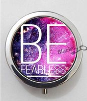 BlackKey Be Fearless 3-Compartment Decorative Pocket Gift Box Case Organizer for Pill, Color 1 -724