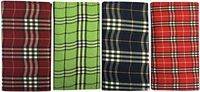 Scottish Plaid Rollup Double Pocket Tri Fold Pipe Pouch Asst Prints 1158