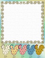 Chicken Stationery Printer Paper 26 Sheets