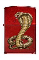 Zippo 8951 Cobra Snake Candy Apple Red Lighter