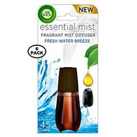 Air Wick Essential Mist Fragrance Oil Diffuser Refill, Fresh Water Breeze 0.67 oz (Pack of 6)