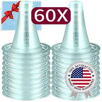 GTB 60X Disposable Digital Ear Thermometer Probe Covers for All Braun ThermoScan Models，Bonus Soft Cloth
