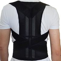 Back Brace Posture Corrector | Fully Adjustable Support Brace | Improves Posture and Provides Lumbar Support | for Lower and Upper Back Pain |Comfortable Elastic Back Belts 5Size (S)