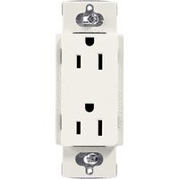 Lutron SCR-15-BI Satin Colors 15A Electrical Socket Duplex Receptacle, Biscuit