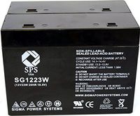 SPS Brand 1223W Replacement Battery for Power-Sonic PS-1251FP (2 Pack)