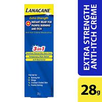 Lanacane Maximum Strength Anti-itch Cream, 1 oz., 2in1 Fast Acting Itch Relief and Kills Germs