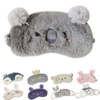 Cute Sleeping Eye Mask Plush Blindfold Travel Sleep Masks Super Soft Eye Cover for Kids Girls and Adult (E-Koala),Pack of 1