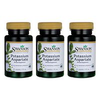 Swanson Potassium Aspartate 99 Milligrams 60 Capsules (3 Pack)