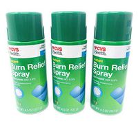 CVS Instant Burn Relief Spray Lidocaine HCI 0.5% Aloe Extra 4.5 Oz (3 Pack)