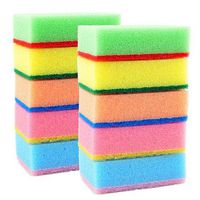Cleaning Sponge - 10 Pieces/Set Colorful Magic Sponge Melamine Cleaner Multi-Functional Cleaning Nano Sponge Dish Kitchen Clean Tools 7x2.8x10CM - RANDOM COLOR