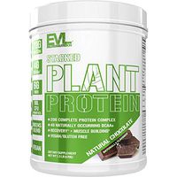 Stacked Plant Protein Powder, All-Natural Chocolate, Vegan, Non-GMO, Gluten-Free, Probiotics, BCAAs, Fiber, Complete Plant-Based Protein Complex (1.5 lb Tub)
