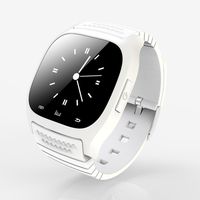 M26 Bluetooth Smart Watch Waterproof Digital Watch Touch Screen Phone Unlocked Watch (White)