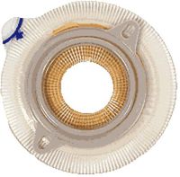 Coloplast Assura Two-Piece Pre-Cut Nonconvex Flat Extra-Extended Wear Skin Barrier with Flange and Belt Tabs 1-1/4" Stoma Opening, 2" Flange, Round, Transparent Adhesive (Box of 5 Each)