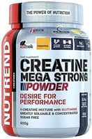 Nutrend CREATINE MEGA Strong Powder 500g L-glutamine Sugar Free Muscle Increase Strength Puncha Wild Berries Flavor