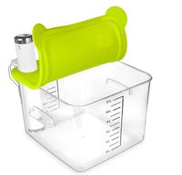 EVERIE Collapsible Silicone Lid Compatible with Breville Chefsteps Joule Cooker and Rubbermaid 12,18,22 Quart Sous Vide Container (Corner mount)