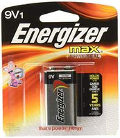 Energizer Max Alkaline Battery 9 Volt 1 Each (Pack of 10)