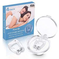 Anti snoring Device - 4 Pack of Soft Silicone Magnetic Anti Snore Nose Clip - Effective-Easy Stop Snore Solution Professional Help Ease Breathing Men and Women (4 Pack)