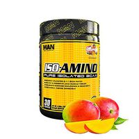 Man Sports Iso Amino Pure Isolated BCAA. Fat Burning Mango Flavored BCAA Powder for Muscle Recovery and Lean Muscle Growth (30 Servings)