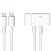 30 pin to 8 pin Charge & Sync Adapter Converter Cable for iPhone Xs/Xs max/x,iPhone 8/8plus,iPhone 7/7 Plus,iphone 6s/6s Plus, iphone 5s/5c, iPad (White)