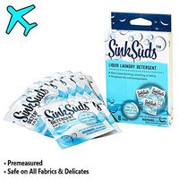 8 Pack Travel Laundry Detergent Packets 0.25 fl. oz Odor Eliminator TSA Approved