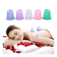 Therapy Silicone Cupping Anti Cellulite Massage Health Body Care Silicone Cup for Beauty Relieve Pain Relax Muscles Full Body Health Relieve Pain 5 Set